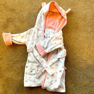 Carter's Terry Cloth Baby Bath Robe- Sheep Pockets